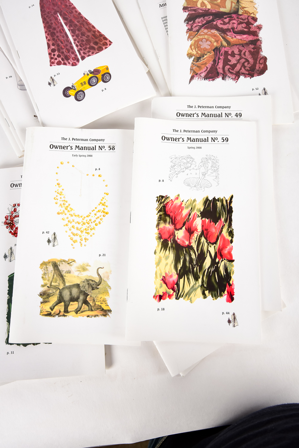 Collection of J. Peterman Co. Catalogs
