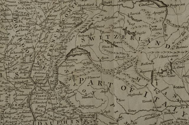 18th Century Map of France