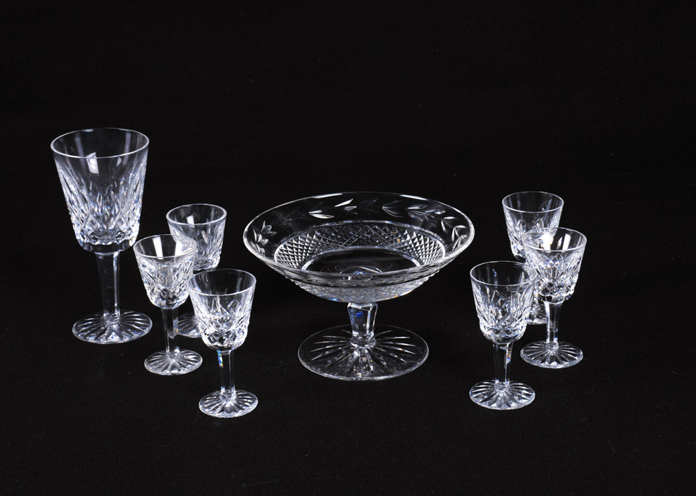 Set of Six Waterford Crystal Lismore Cordial Glasses and More