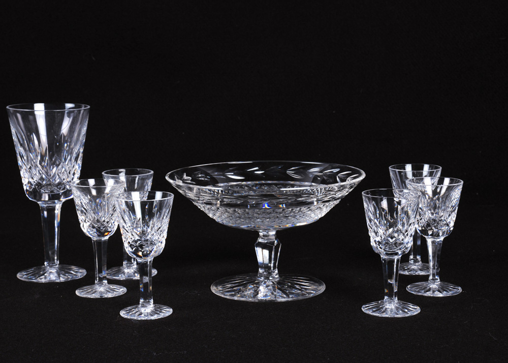Set of Six Waterford Crystal Lismore Cordial Glasses and More