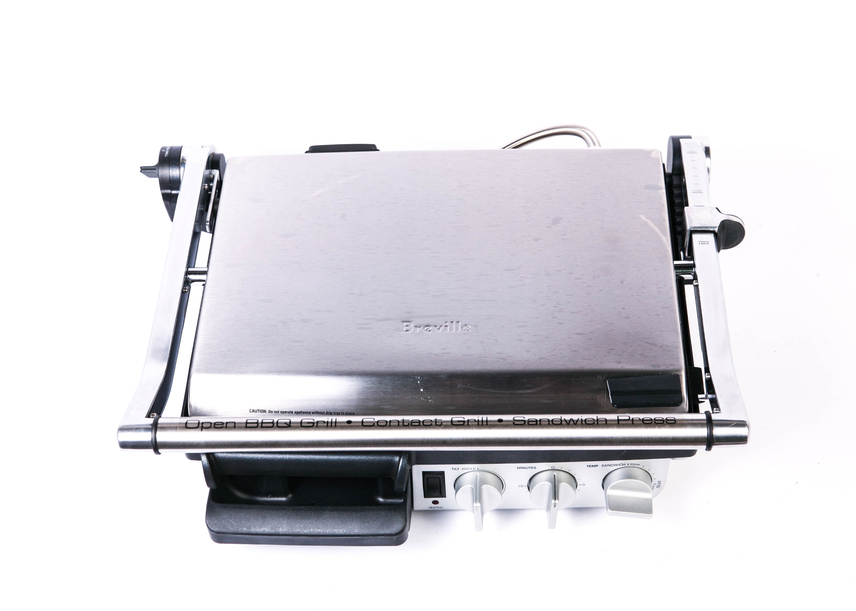 Breville Panini Press 800GRXL Die-Cast Indoor Barbecue  and Grill