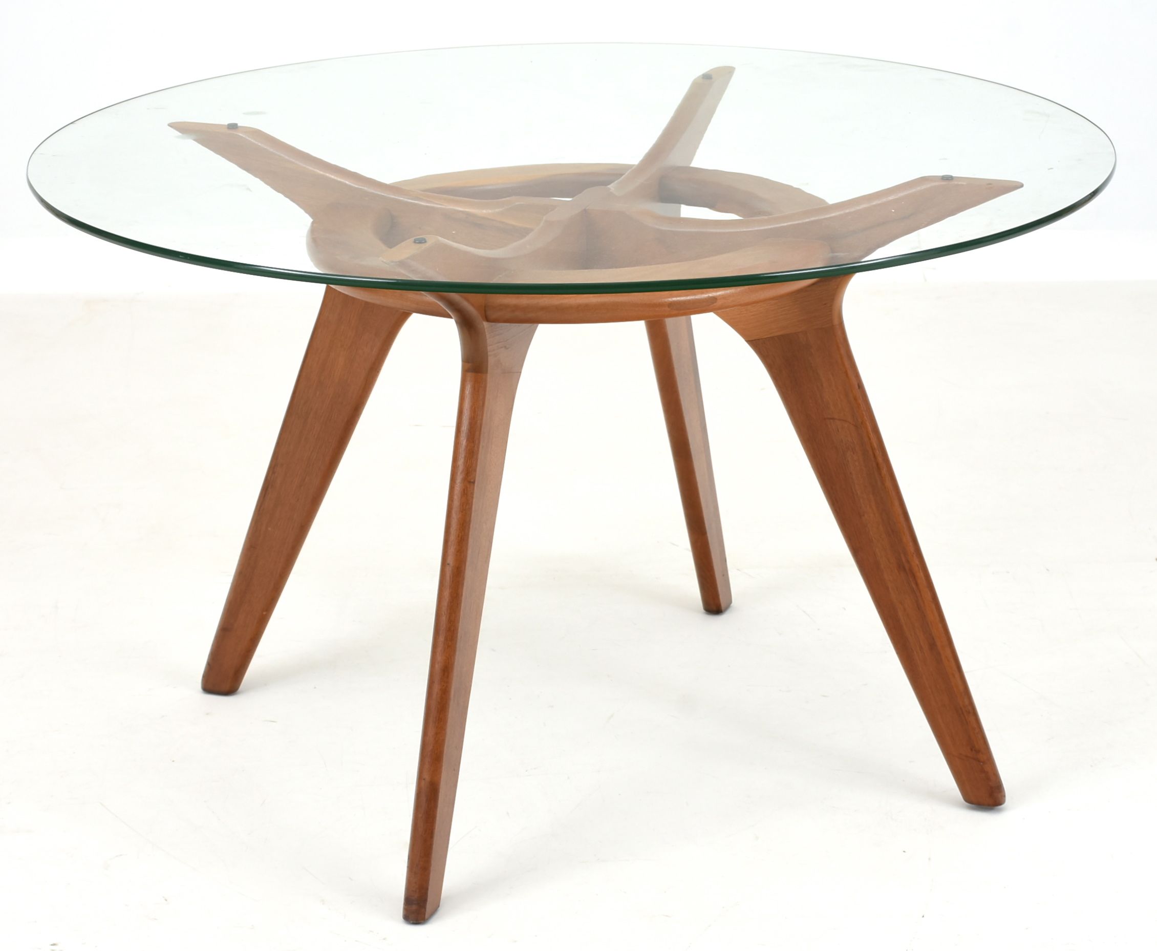 Adrian Pearsall Circular Table and Four Armchairs