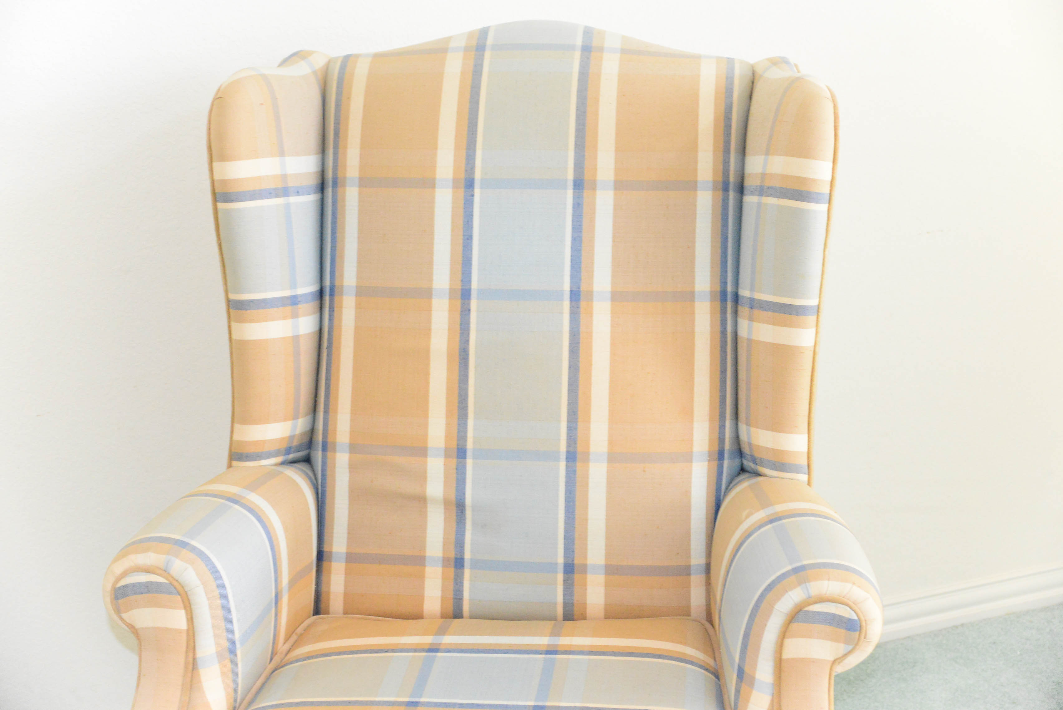 Plaid Club Chair