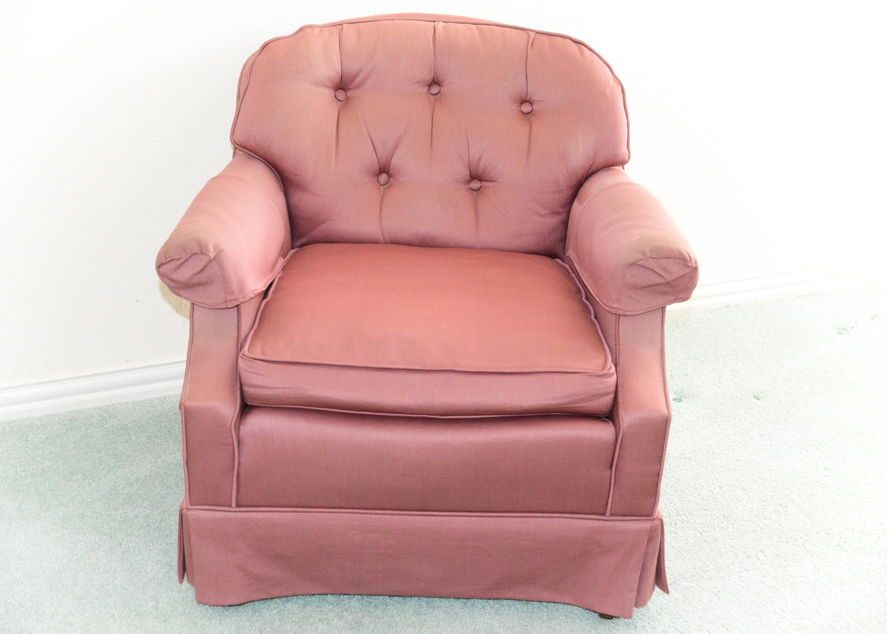 Armchair Upholstered in Rose
