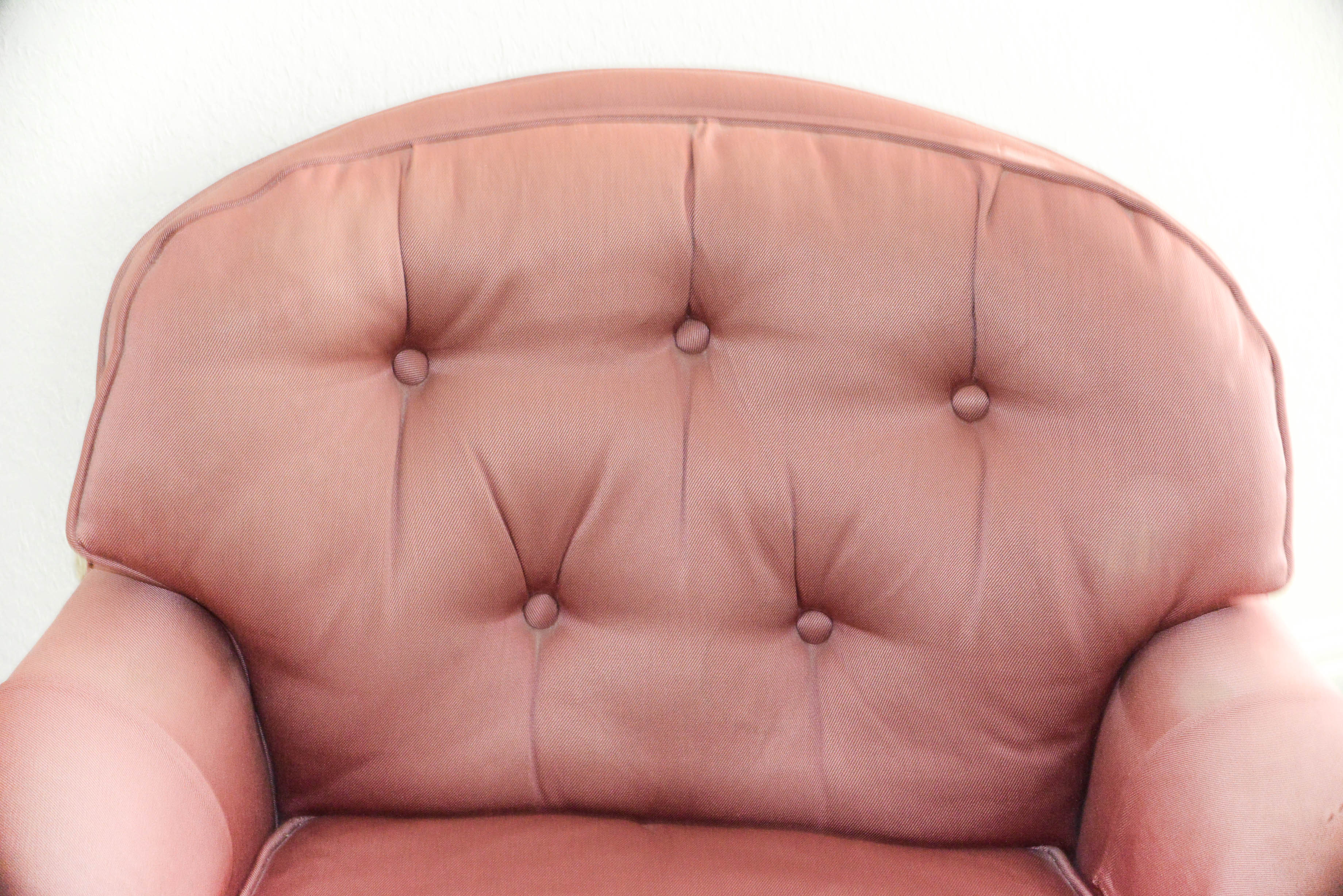 Armchair Upholstered in Rose