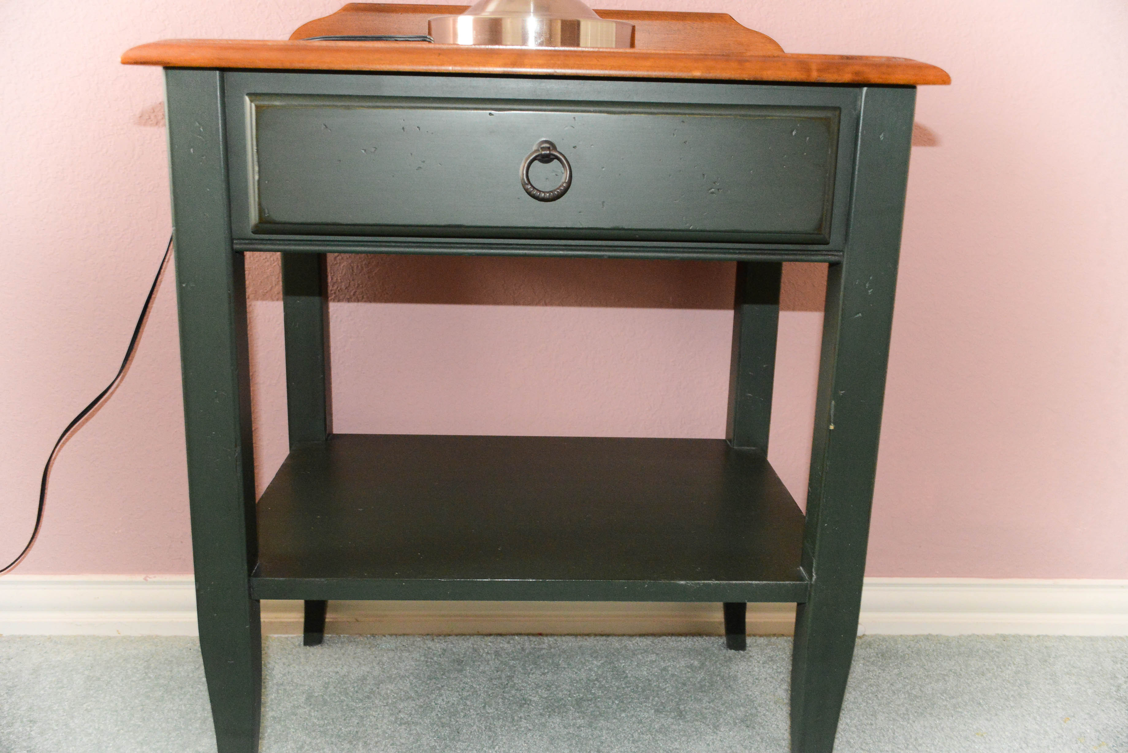 Ethan Allen Night Stand with Lamp