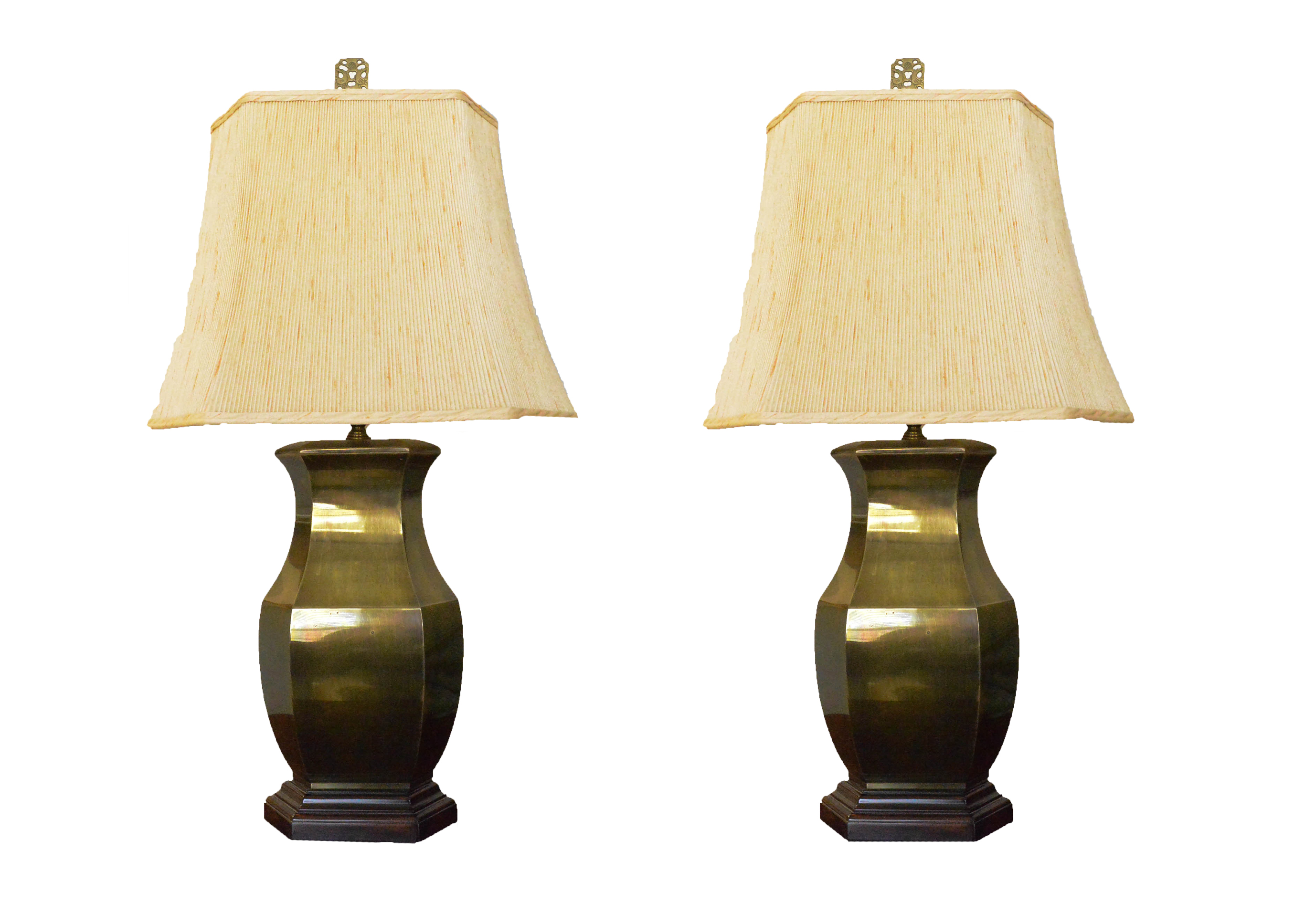 Pair of Brass Table Lamps