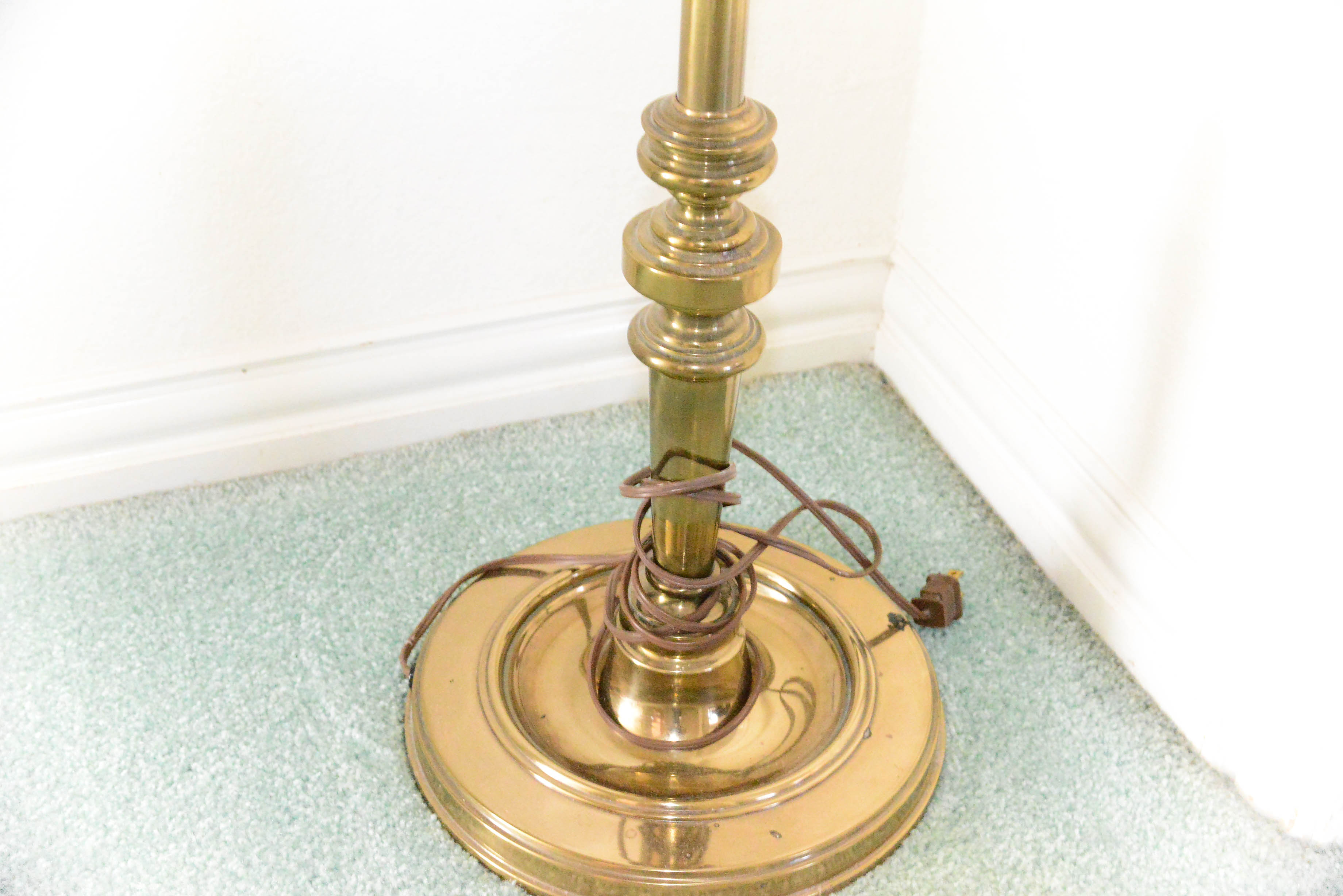 Swing Arm Brass Floor Lamp
