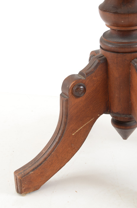 Eastlake Walnut Piano Stool