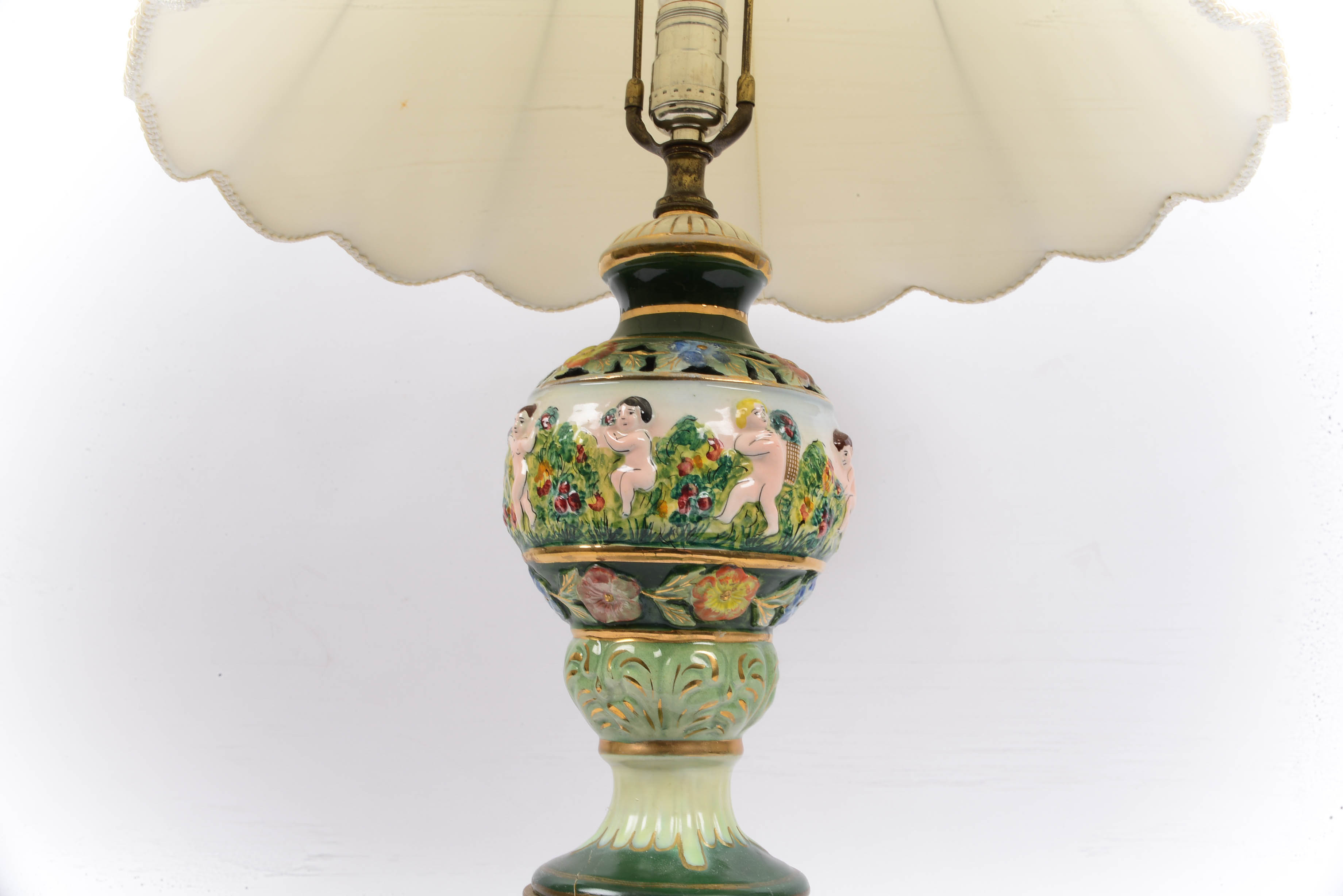Antique Porcelain Urn Base Lamp