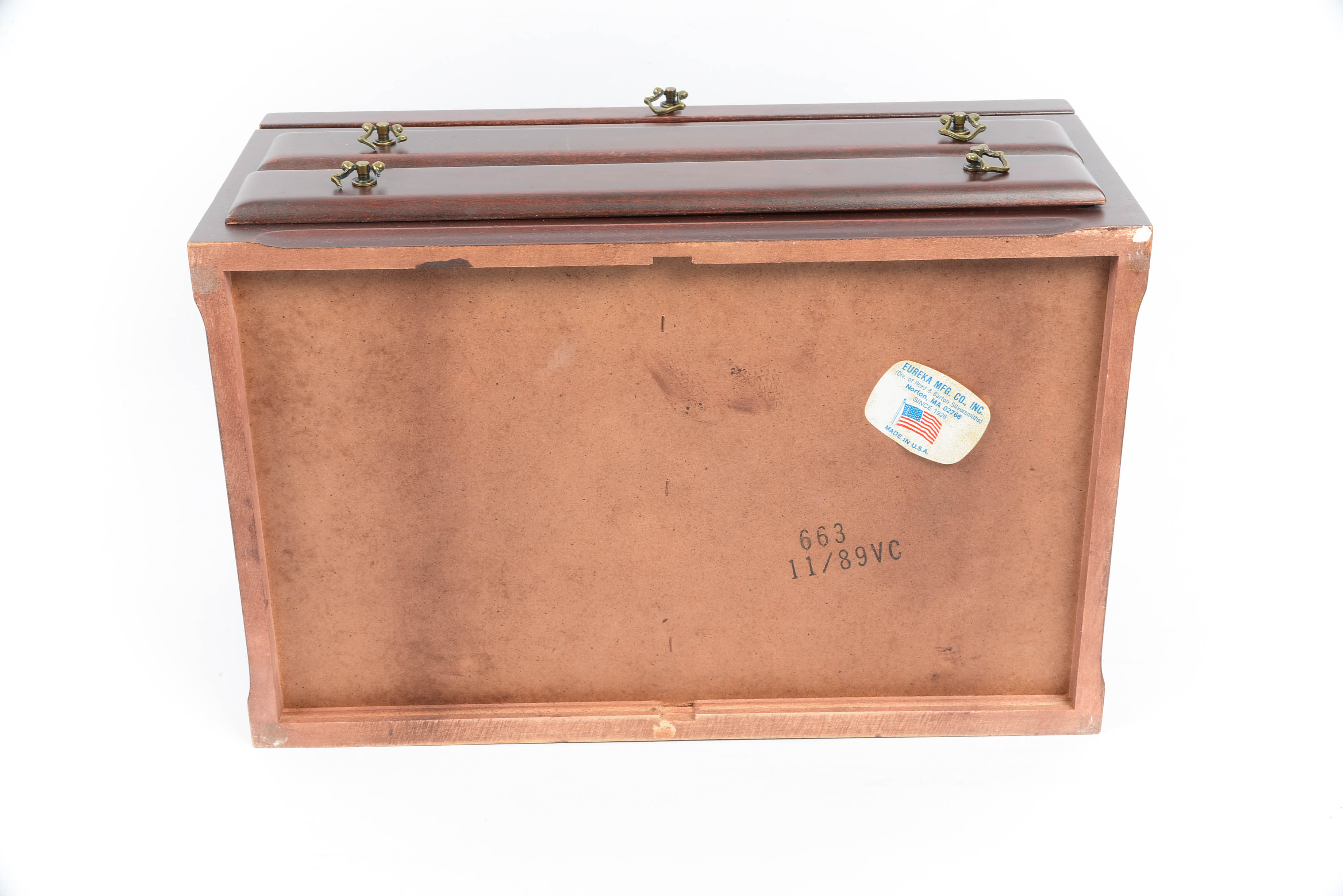 Dark Polished Wood Jewelry Chest