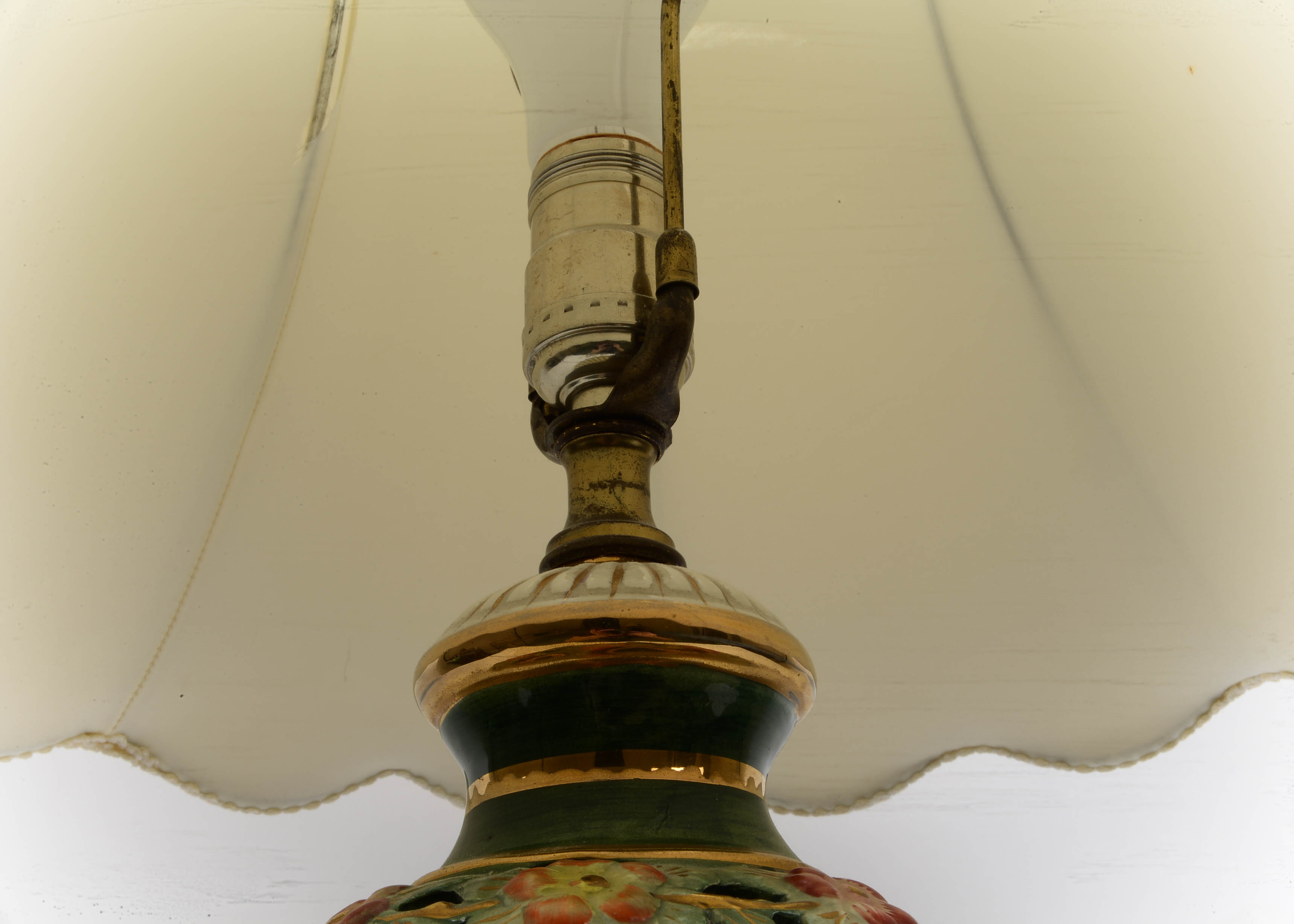 Antique Porcelain Urn Table Base Lamp