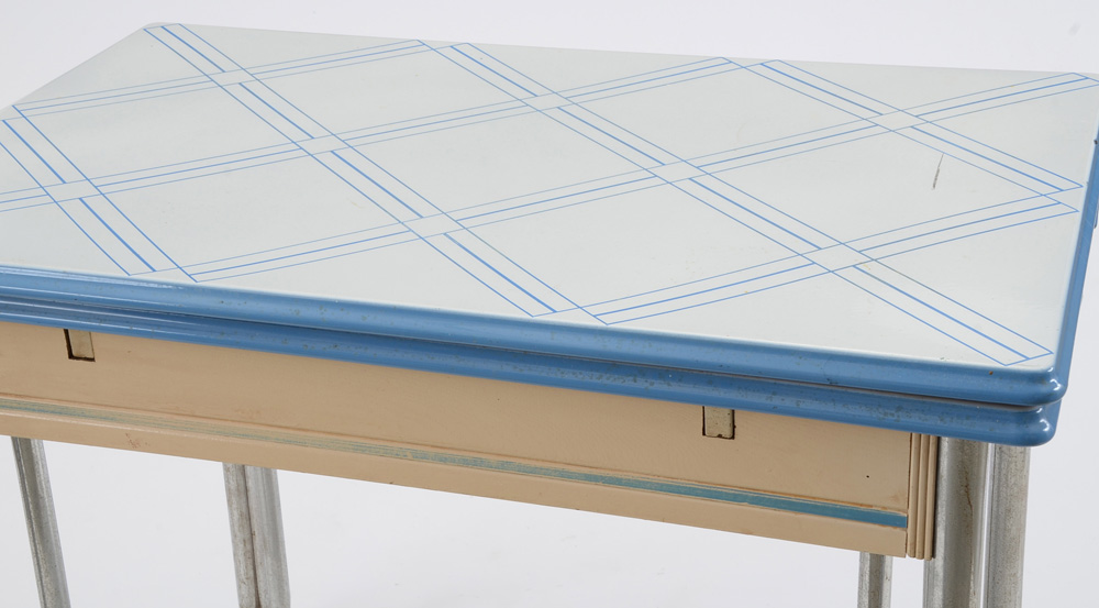 Enameled Metal Table