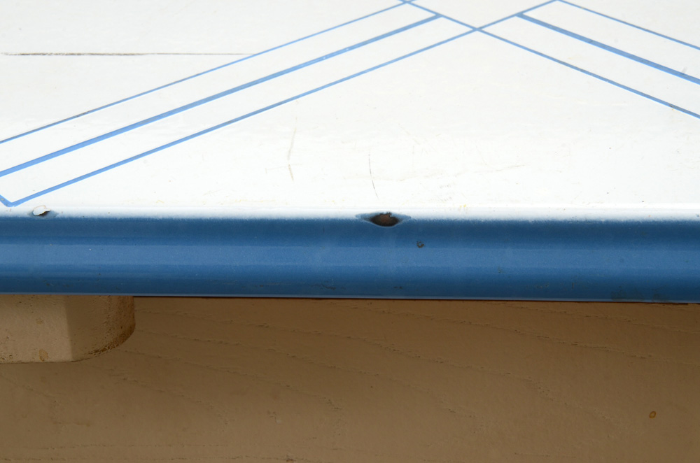 Enameled Metal Table