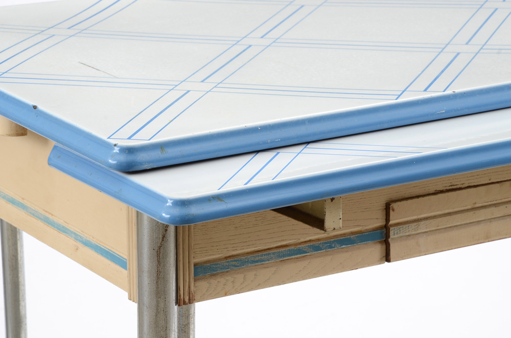 Enameled Metal Table