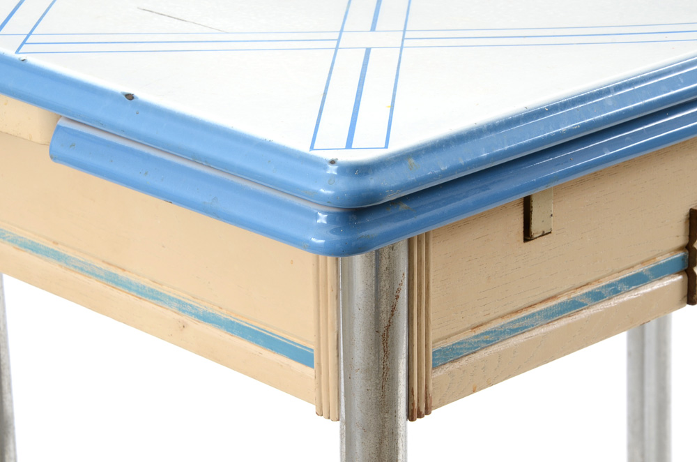 Enameled Metal Table
