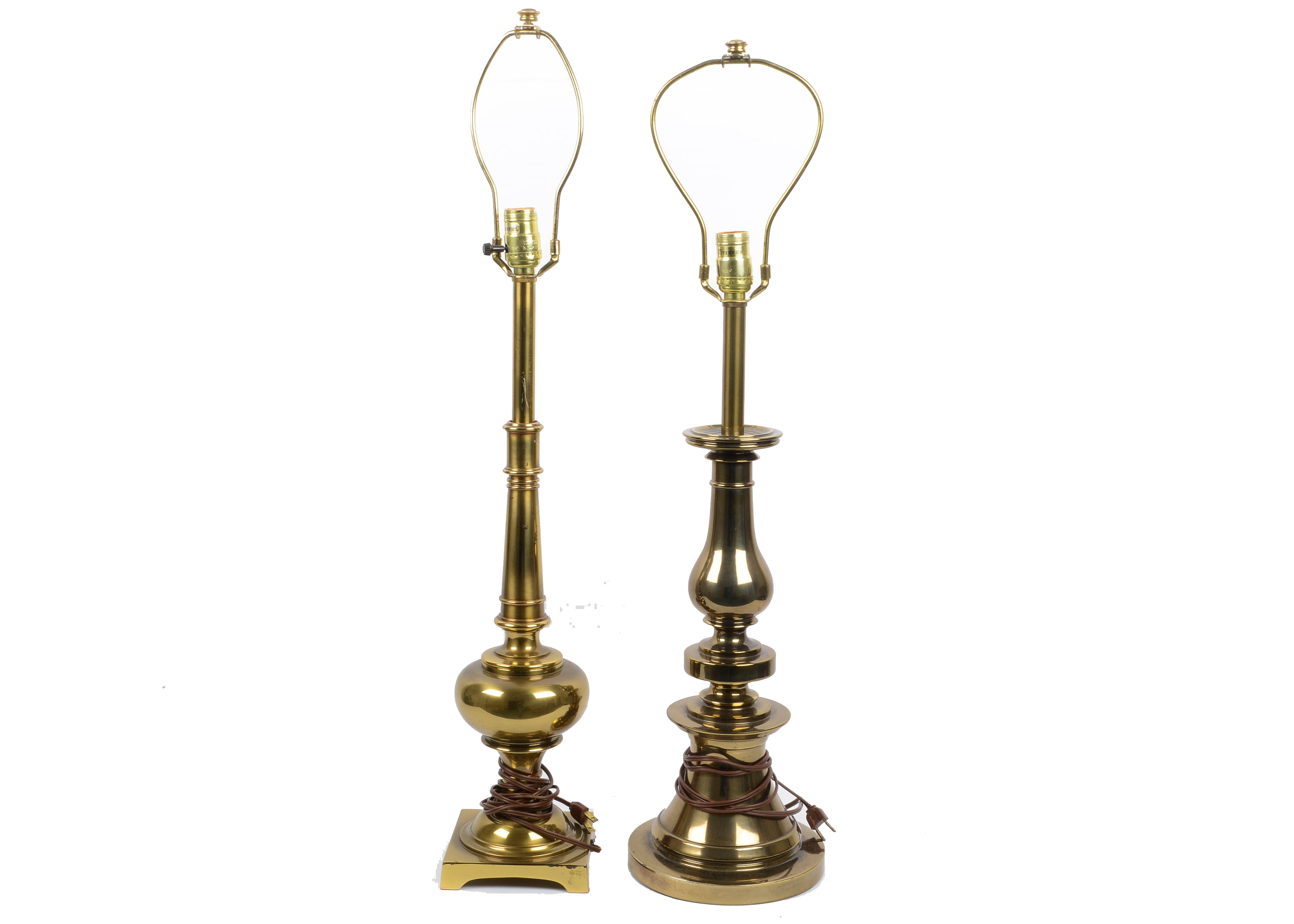 Two Brass Table Lamps