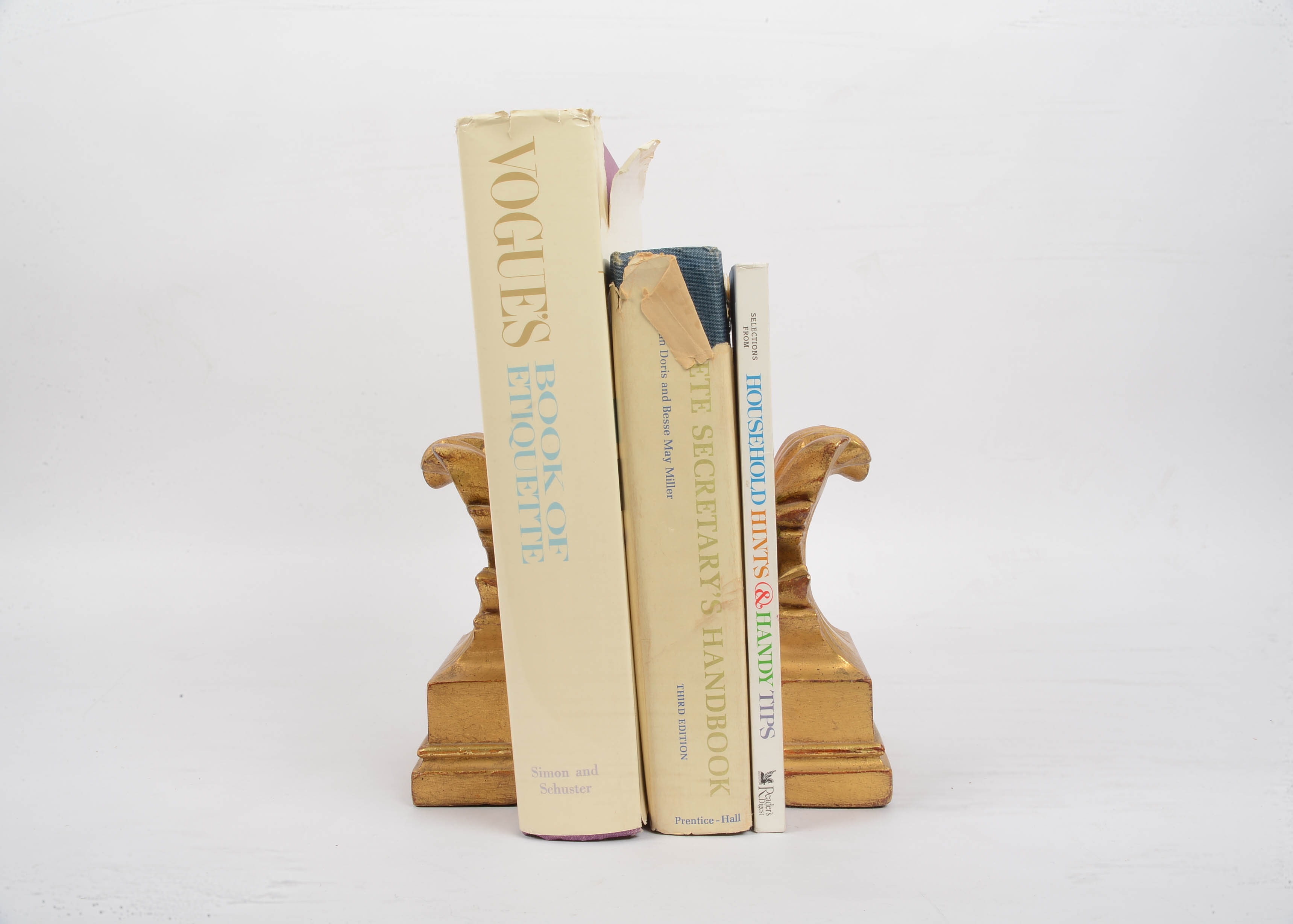 Collection of Books with Borghese Book Ends.