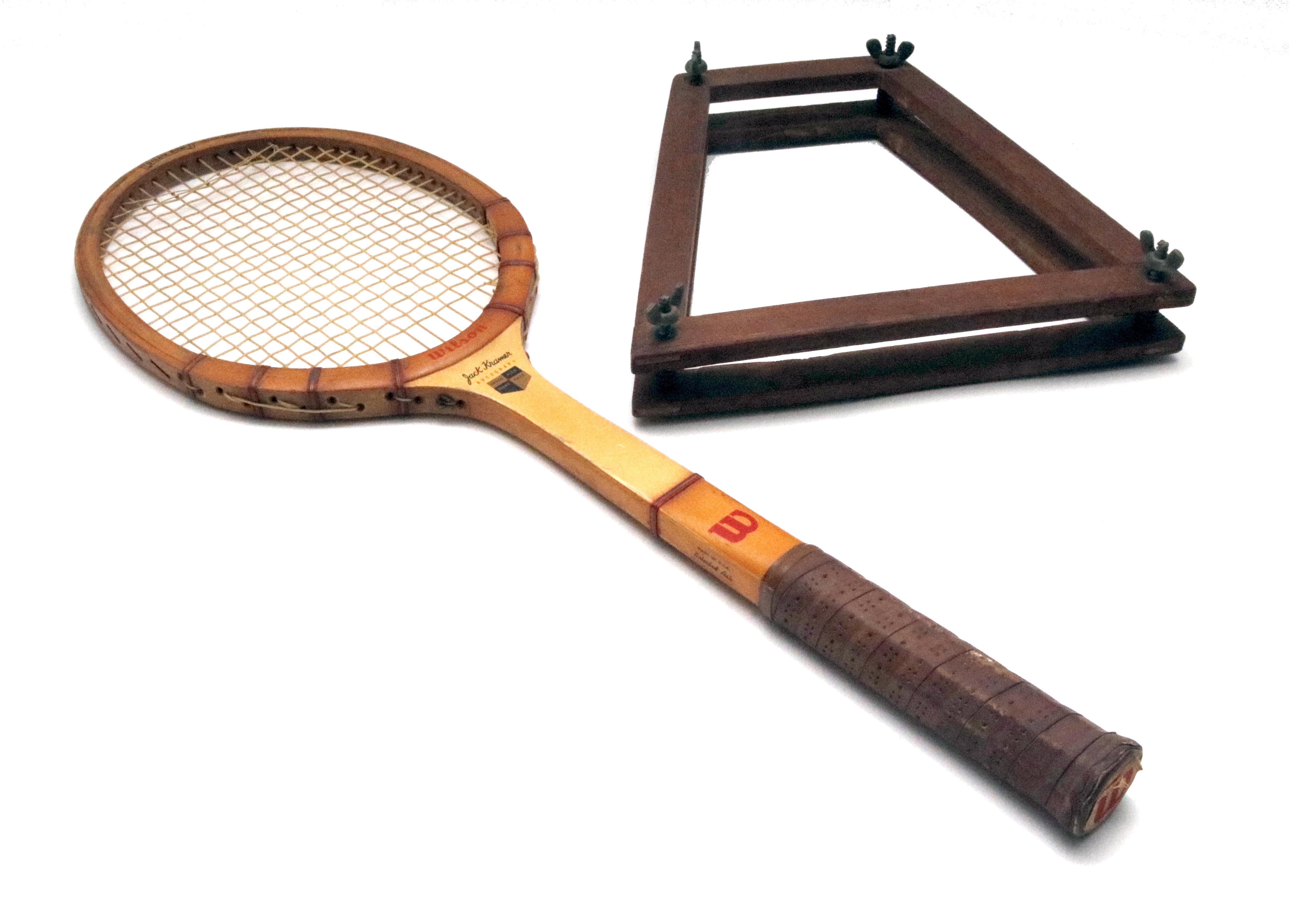 Vintage Jack Kramer Autograph Wilson Wooden Tennis Racket