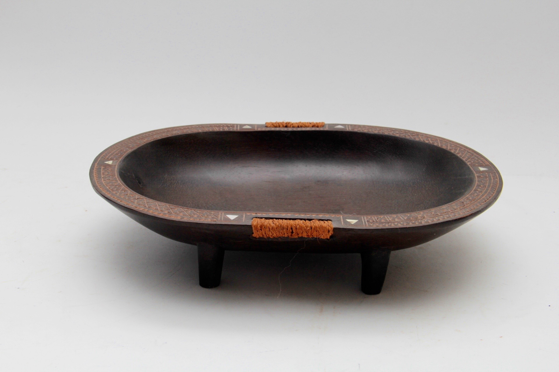 Pair of Hand-carved Wooden Bowls