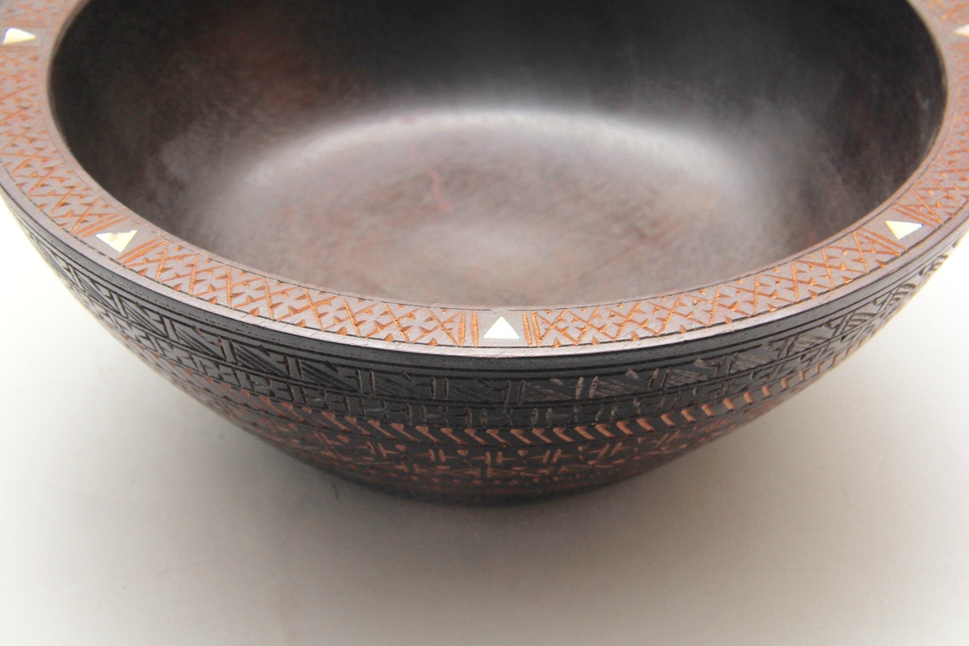 Pair of Hand-carved Wooden Bowls