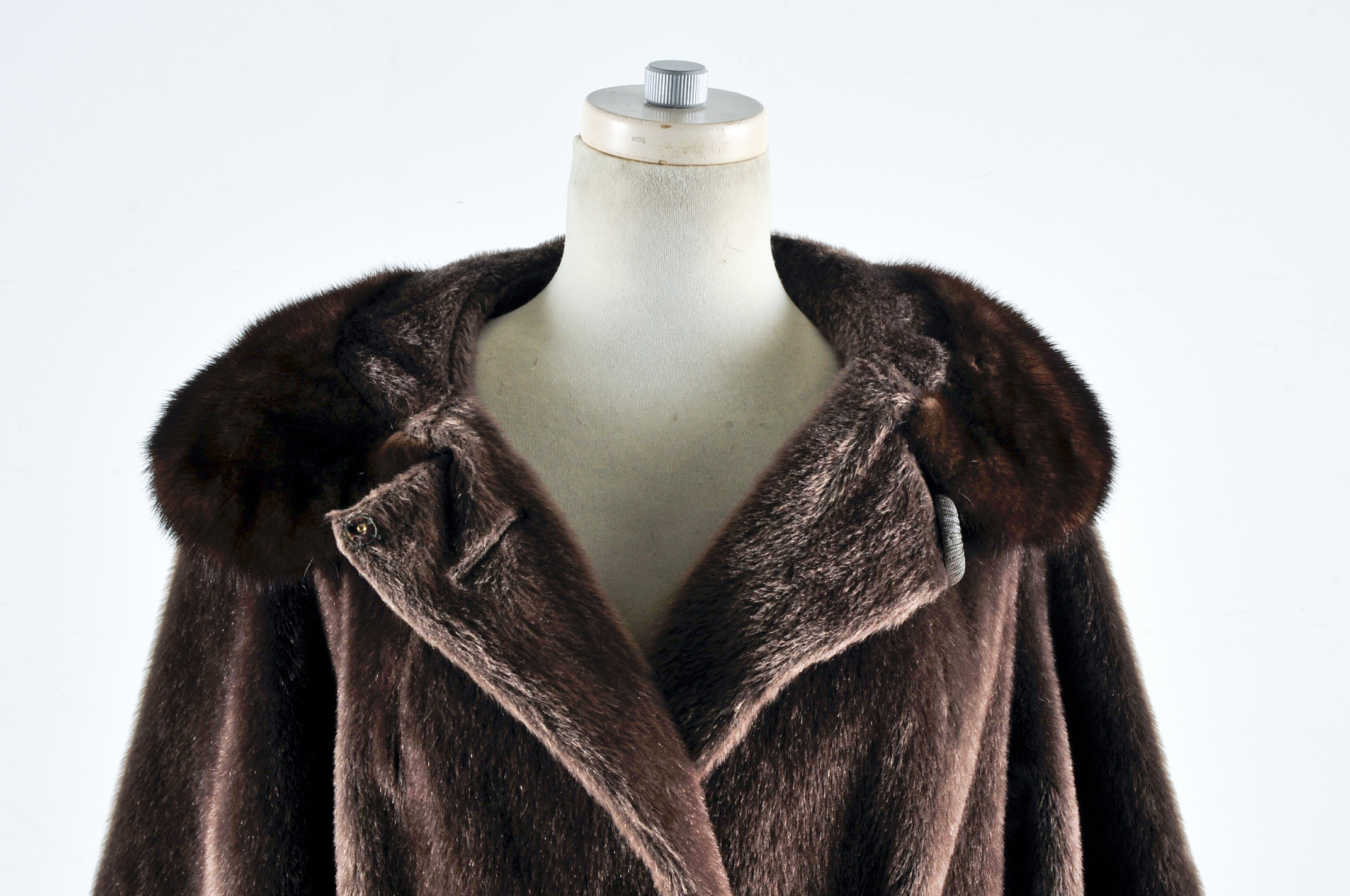 Women's 1950s Vintage Giddings Pony Fur and Mink Coat