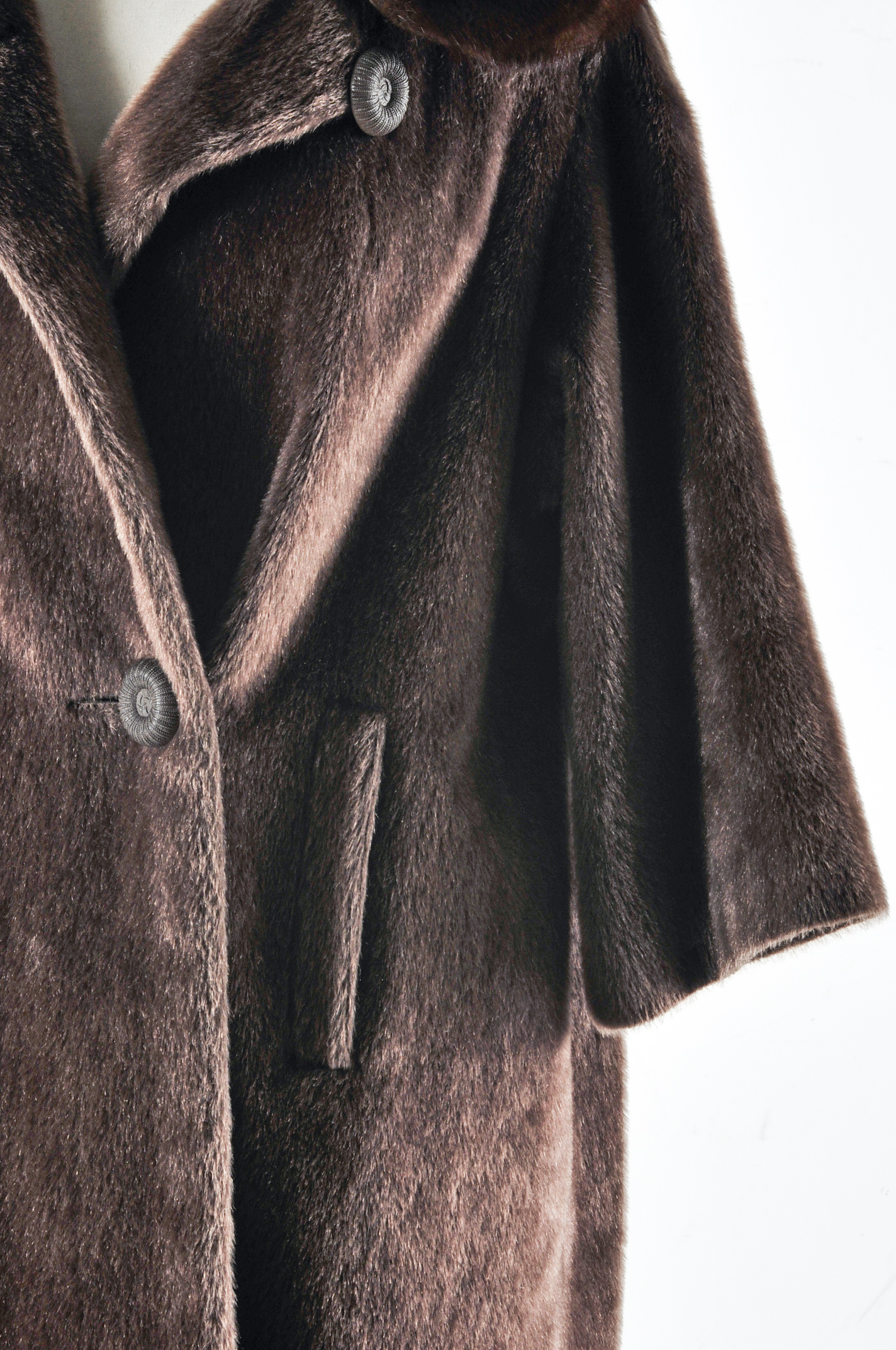 Women's 1950s Vintage Giddings Pony Fur and Mink Coat