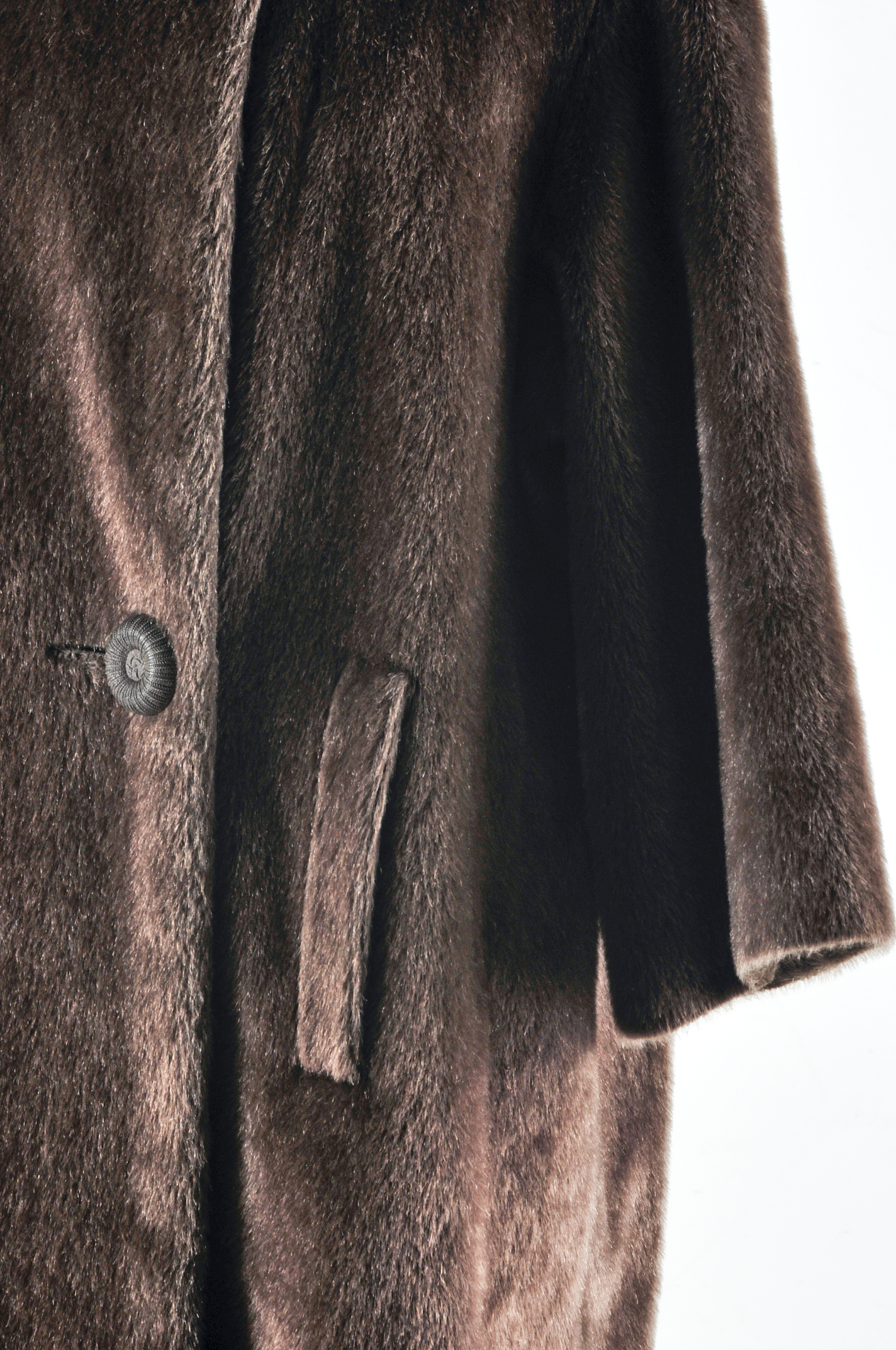 Women's 1950s Vintage Giddings Pony Fur and Mink Coat