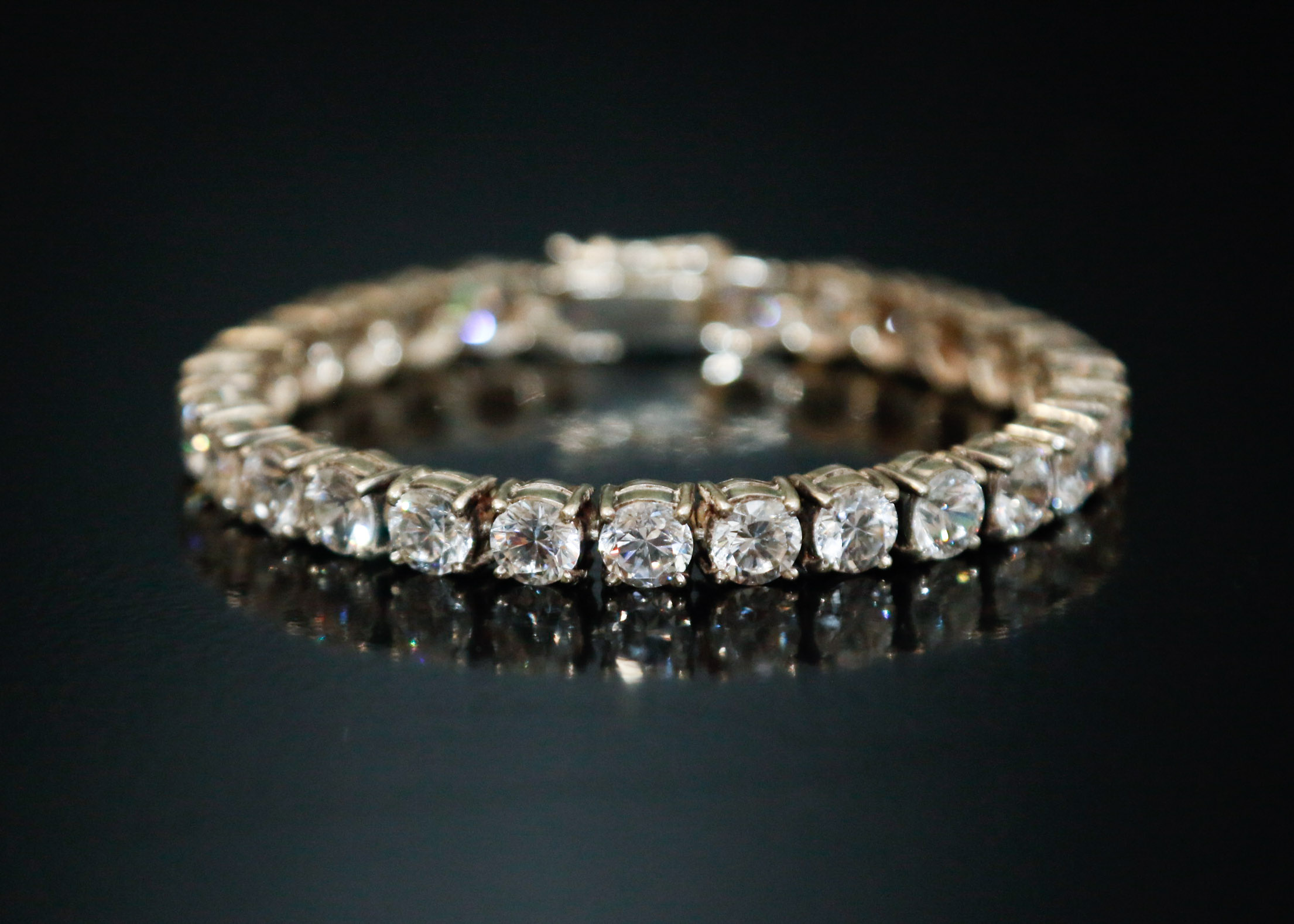 Sterling Silver Cubic Zirconia Tennis Bracelet