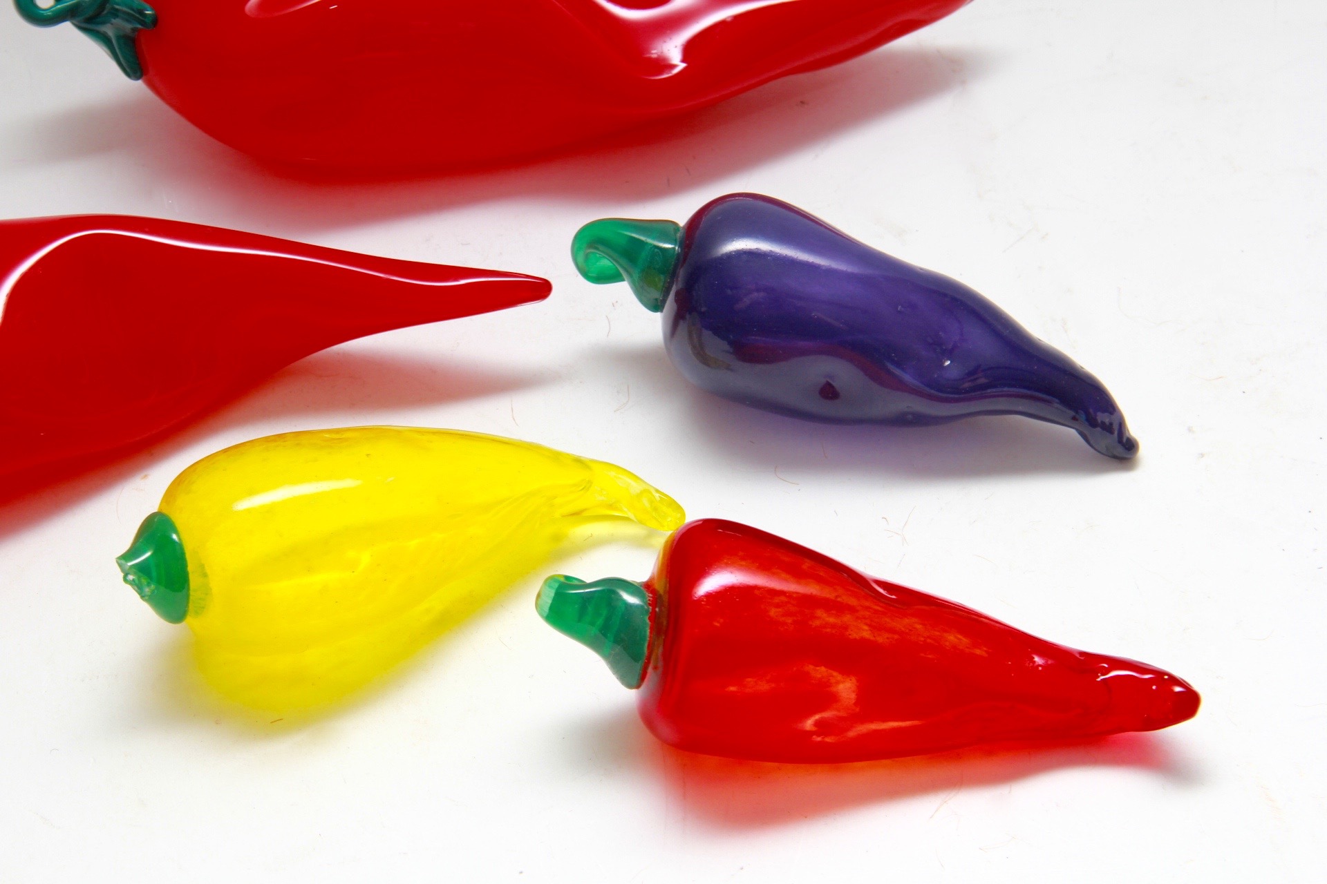 Blown Glass Chili Peppers