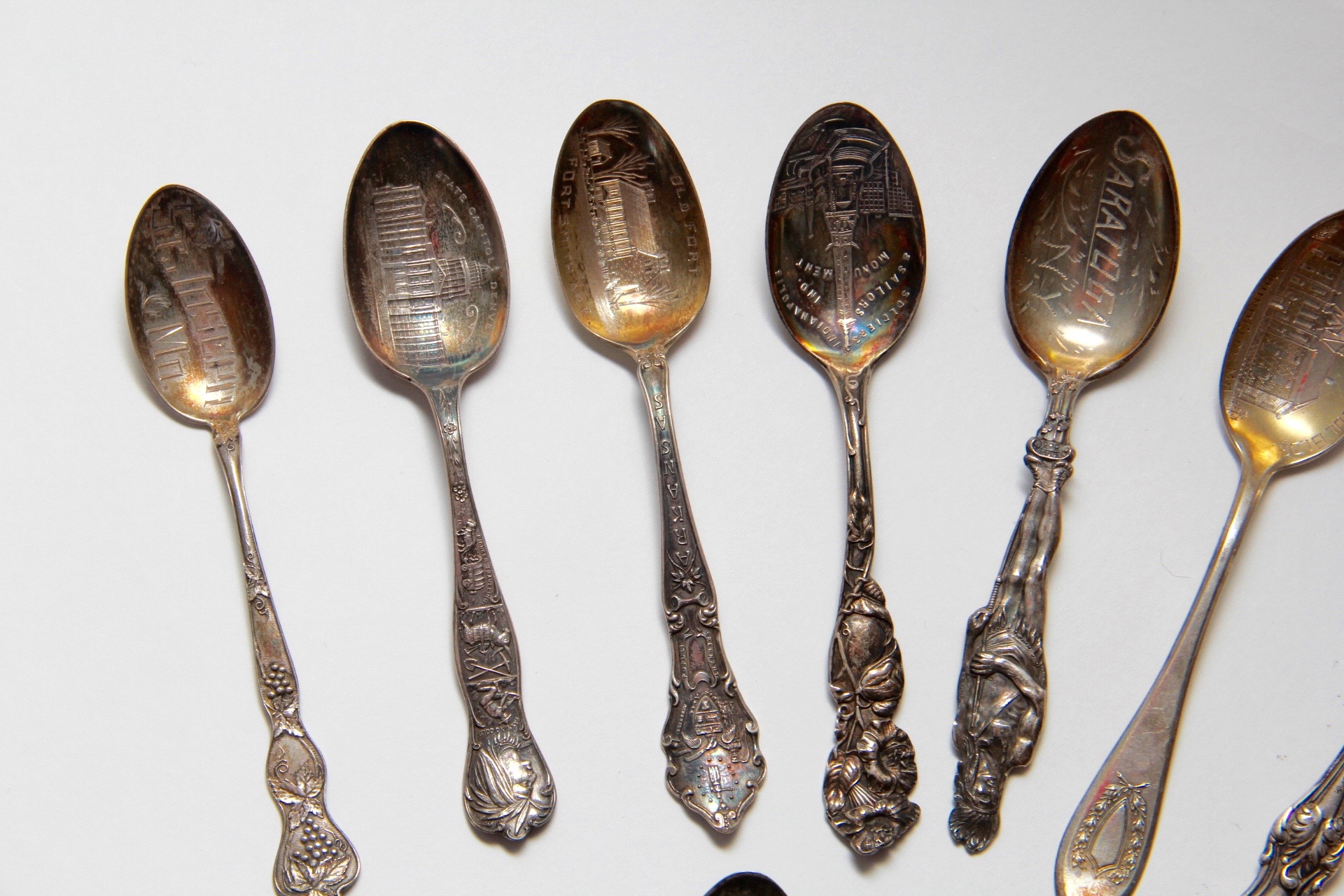 Set of Sterling Collector Spoons and More