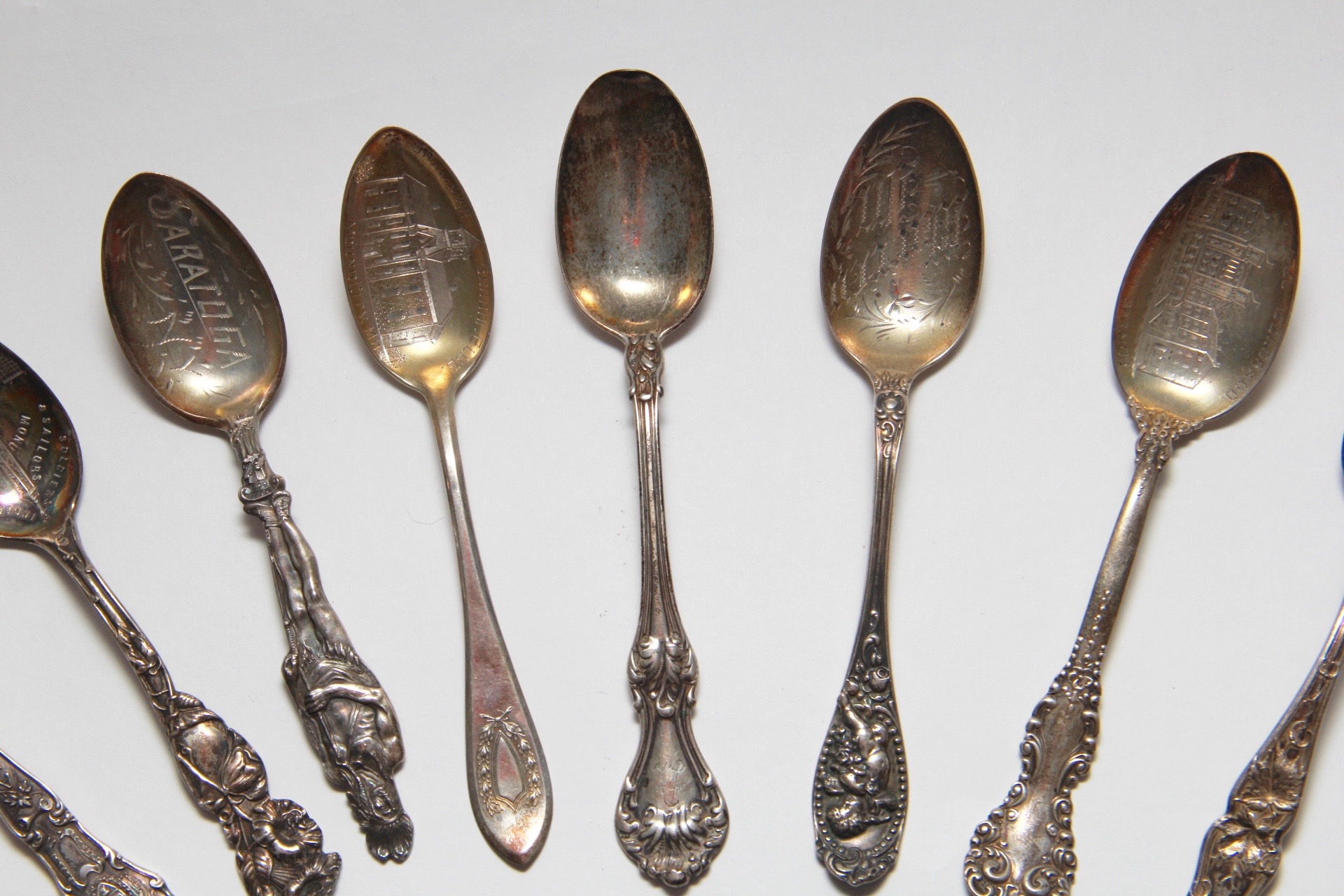 Set of Sterling Collector Spoons and More