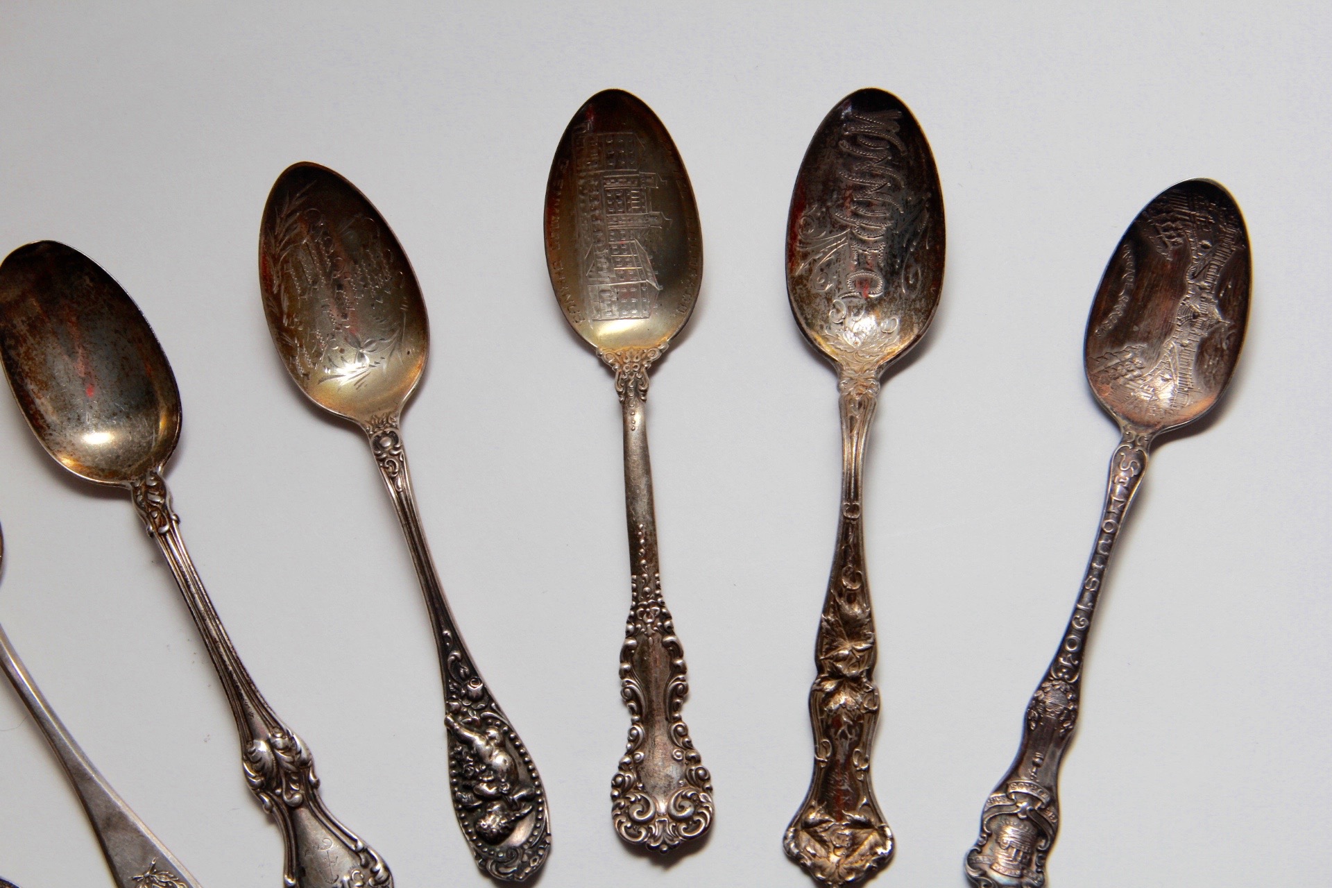 Set of Sterling Collector Spoons and More