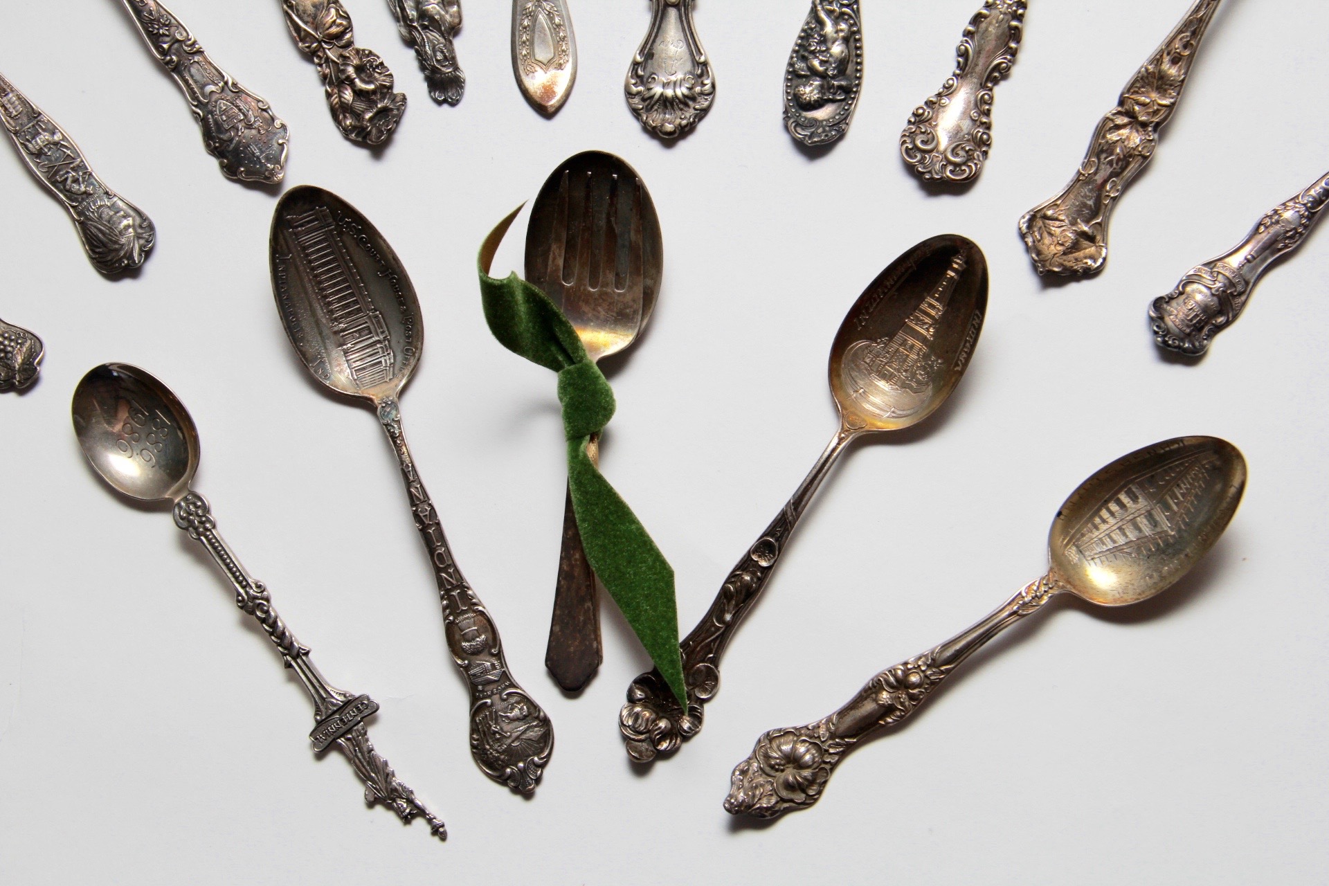 Set of Sterling Collector Spoons and More