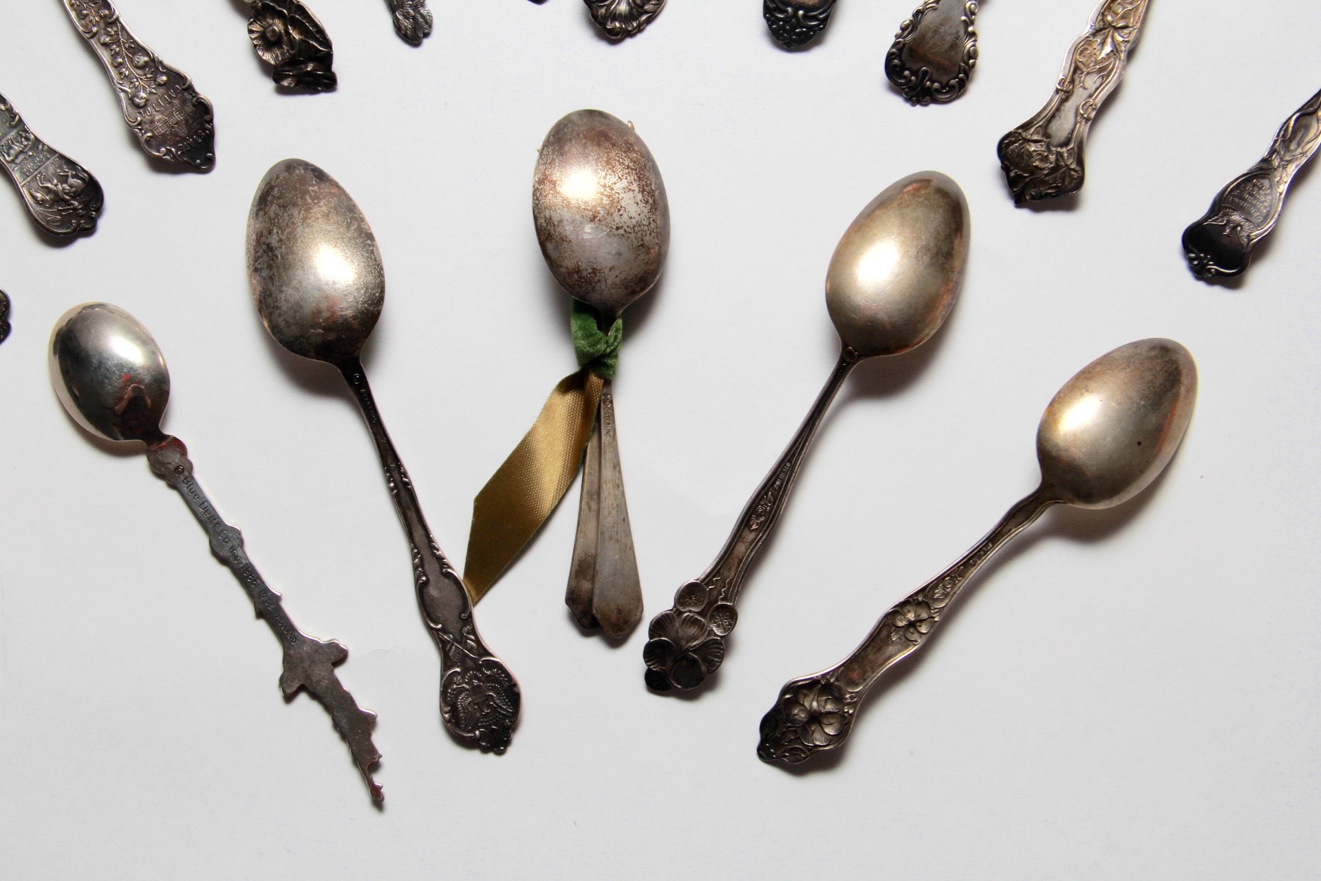 Set of Sterling Collector Spoons and More
