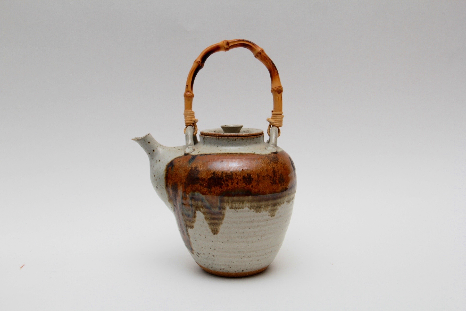 Earthenware Teapot and Teacups