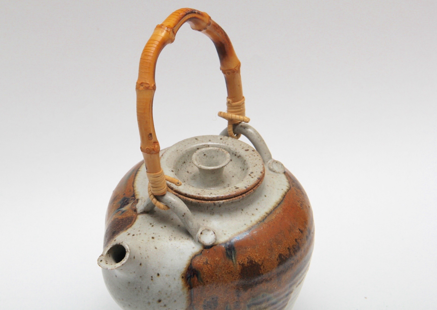 Earthenware Teapot and Teacups