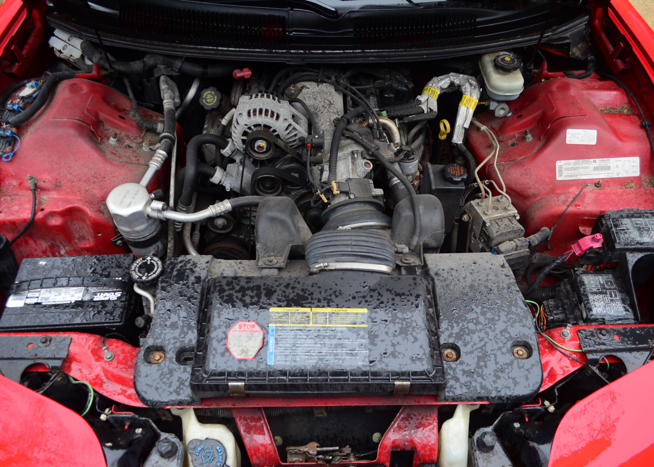 1998 3.8Liter V6 Red Pontiac Firebird