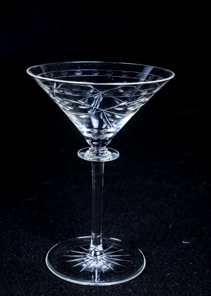 Set of Vintage Cut Glass Stemware