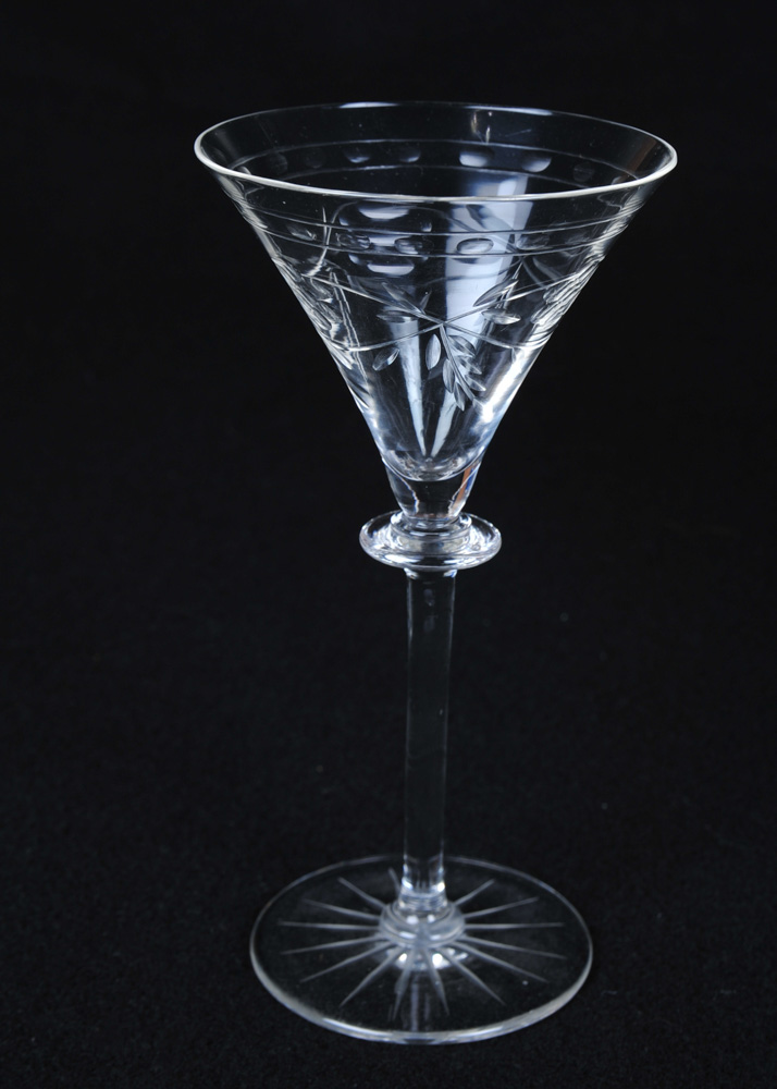 Set of Vintage Cut Glass Stemware