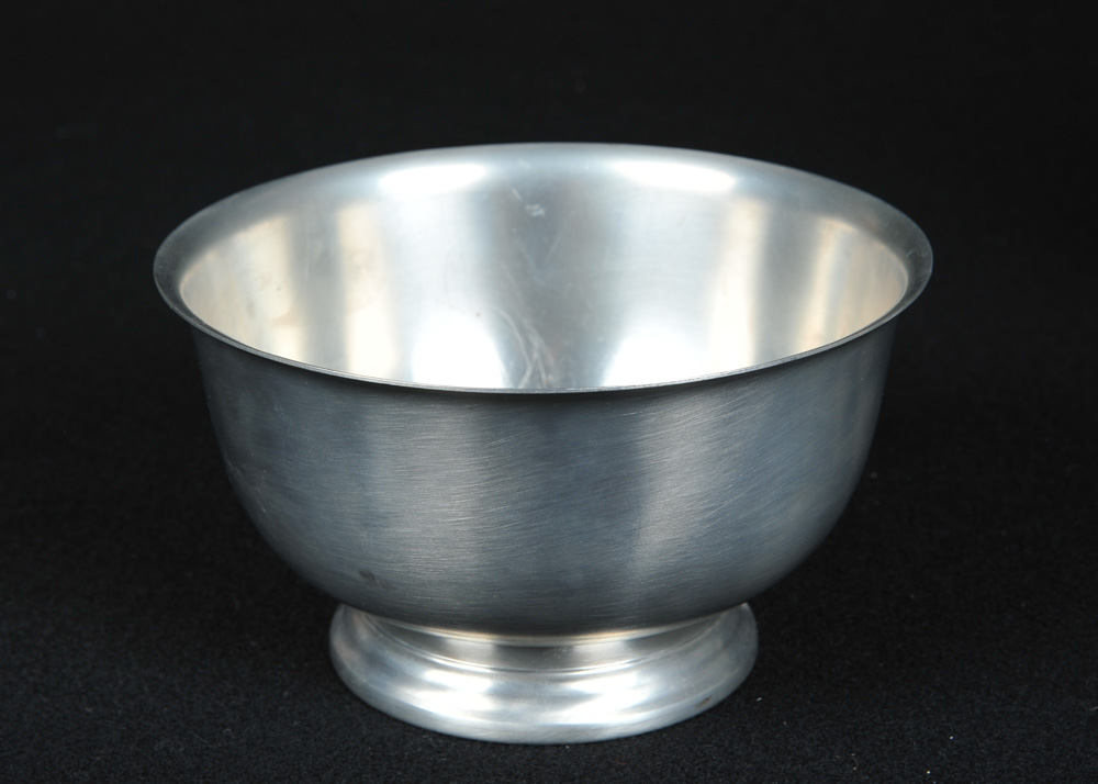 Quintet of Vintage Pewter Decor