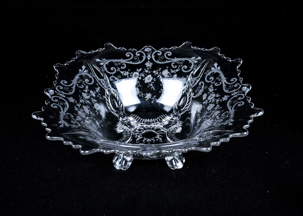 Quintet of Vintage Glass