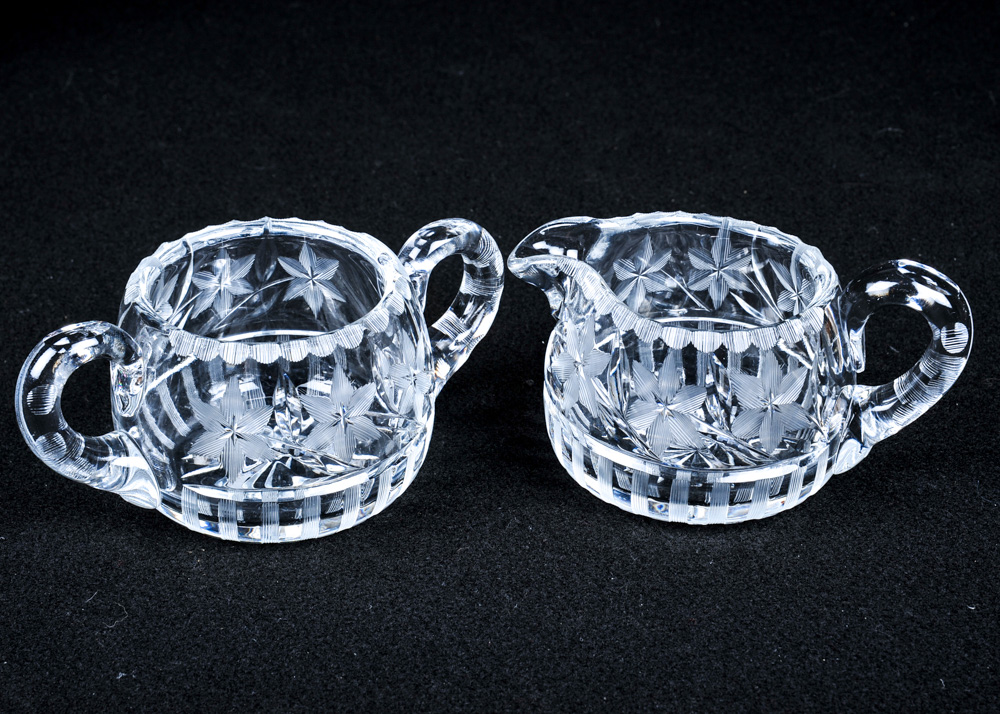 Quintet of Vintage Glass