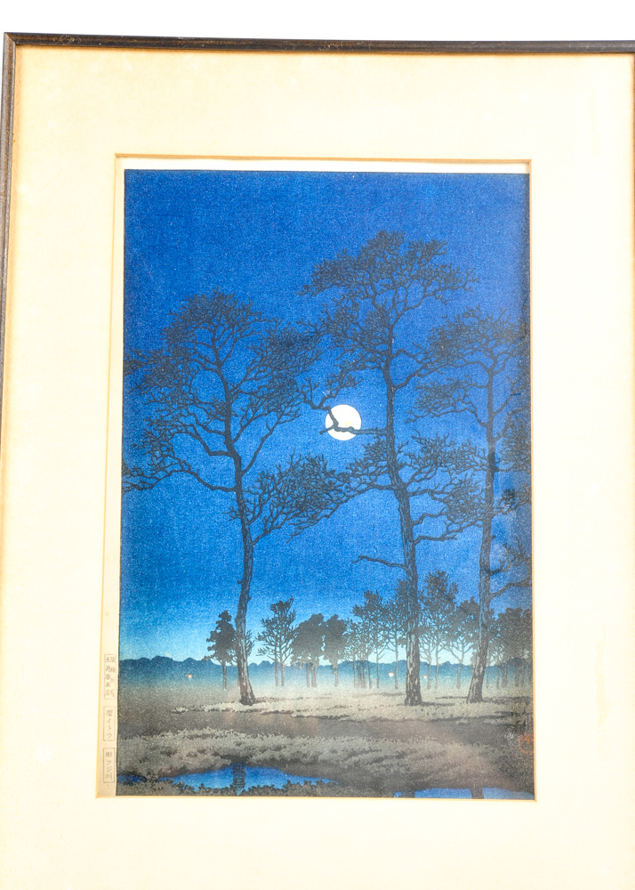 Duo of Kawase Hasui Japanese Wood Block Prints