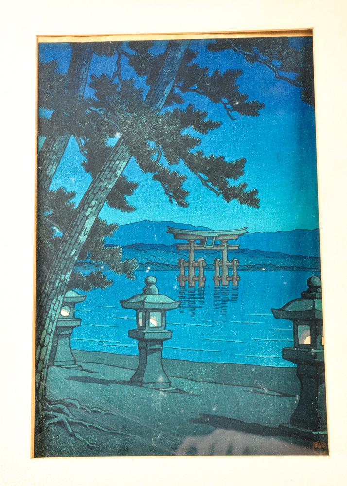 Duo of Kawase Hasui Japanese Wood Block Prints