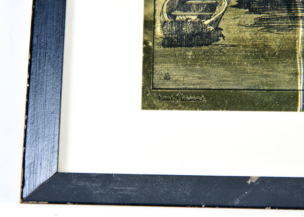 Quintet of Lionel Barrymore Gold Foil Etchings