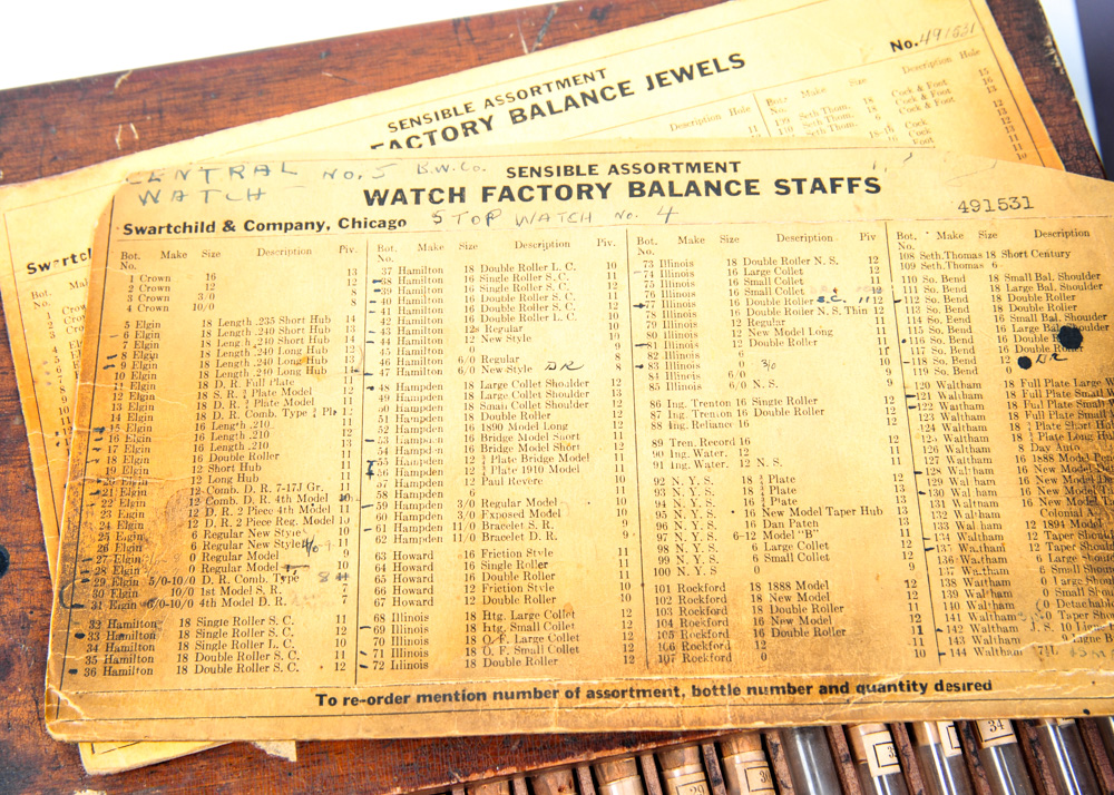 Jewelers' Drawers and Parts