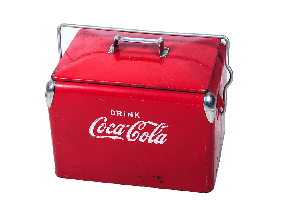 Vintage Coca-Cola Metal Cooler