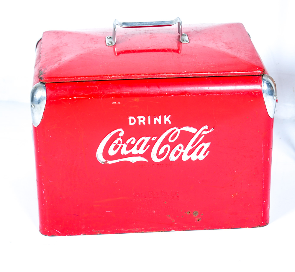 Vintage Coca-Cola Metal Cooler