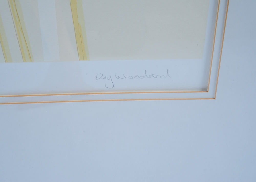 Limited Edition Signed Roy Woodard Print and Roger Sayre Mixed Media